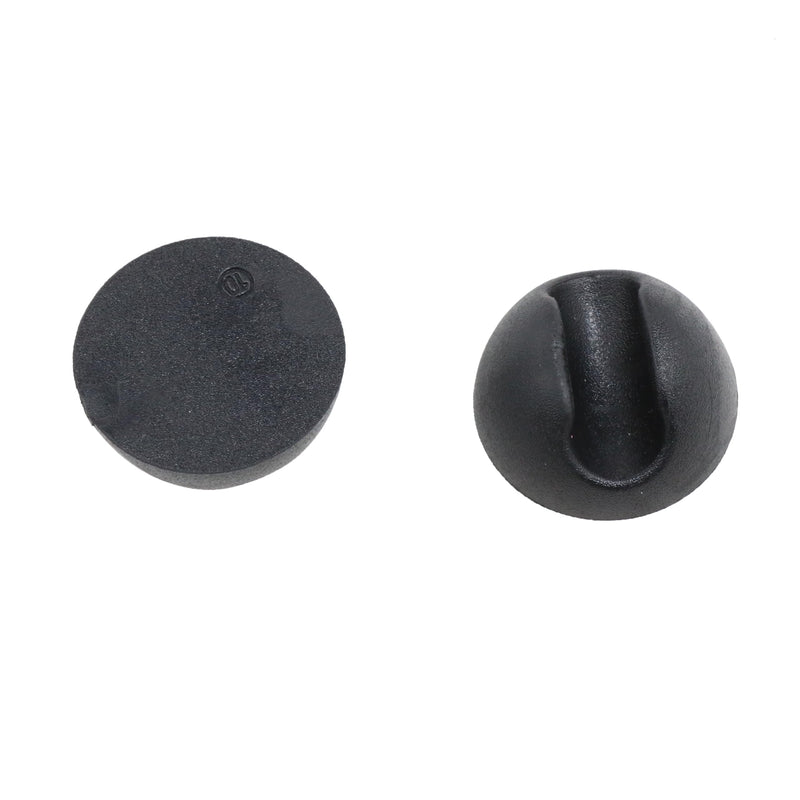 [Australia - AusPower] - Meuey Lyot Hairpin Leg Floor Protectors Suitable for 3/8 "to 1/2" Thick rods Furniture Table and Chair feet Rubber Cap Metal Table Leg Protector Black -8pcs 