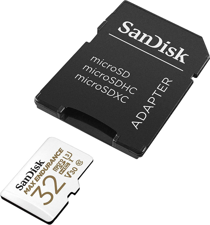 [Australia - AusPower] - SanDisk MAX Endurance 32GB TF Card MicroSDHC (2 Pack) Memory Card for Dash Cams & Home Security System Video Cameras (SDSQQVR-032G-GN6IA) Bundle with (1) Everything But Stromboli MicroSD Card Reader 