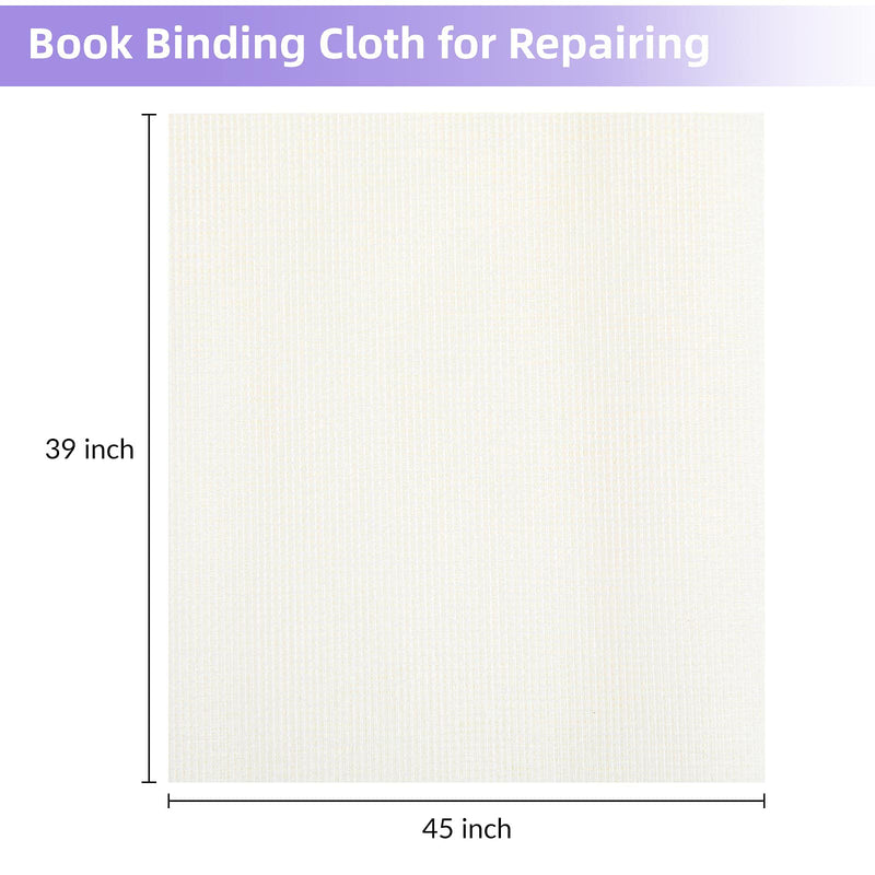 [Australia - AusPower] - Book Binding Cloth, Book Cloth for Book Making Book Repair Cloth Material for Repairing Binding of Old Books (39 x 45 Inch) 39 x 45 Inch 