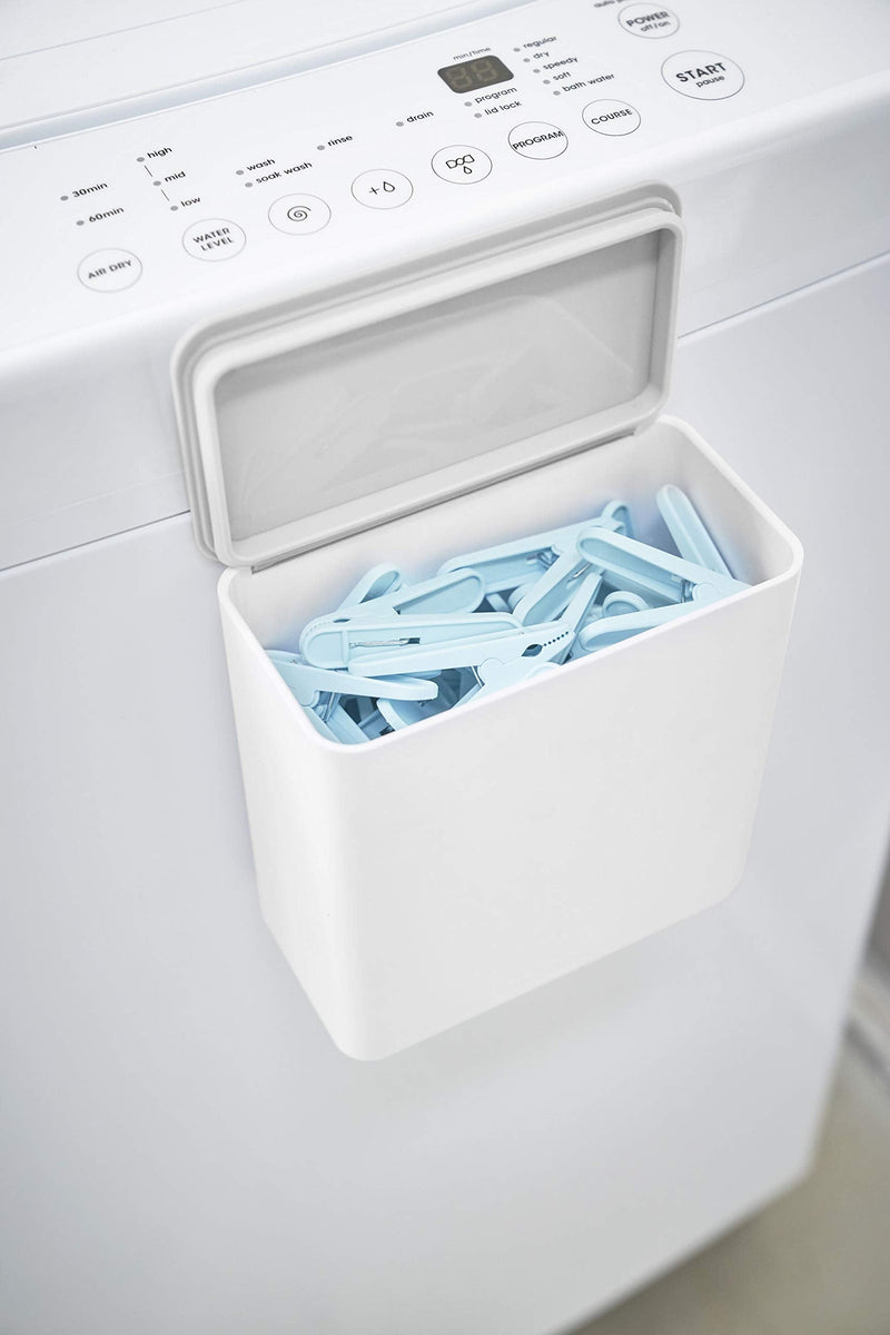 [Australia - AusPower] - Yamazaki Home Plate Magnetic Detergent Pod Container closet storage and organization systems, One Size, White 