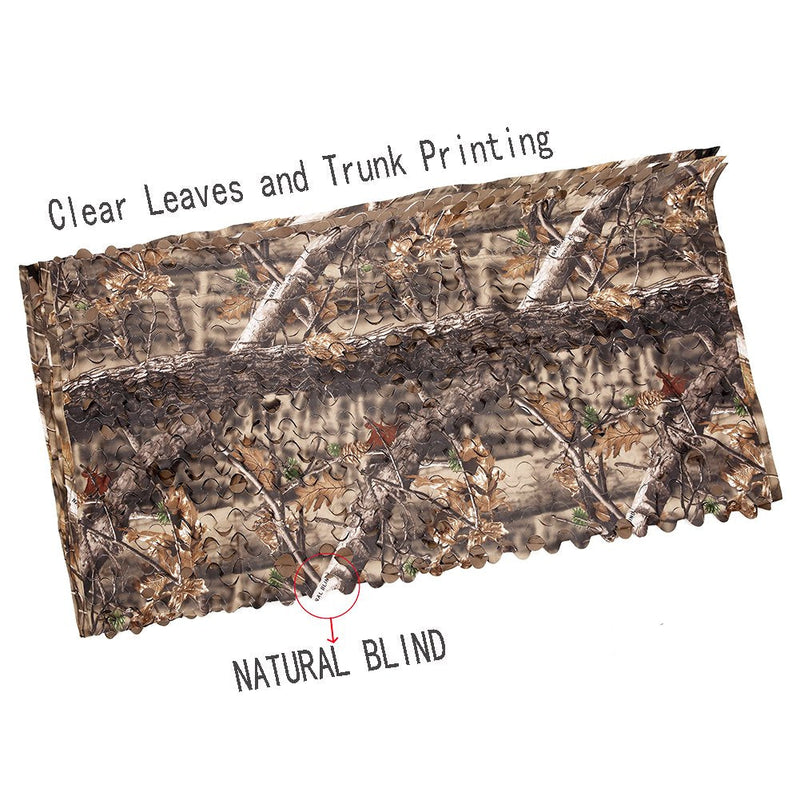 [Australia - AusPower] - AUSCAMOTEK 300D Woodland Camo Netting Camouflage Net Hunting Blinds 5x6.5/10/13/20 feet Different Sizes and Colors Available 5×6.5ft(appro.)/1.5m×2m Brown 