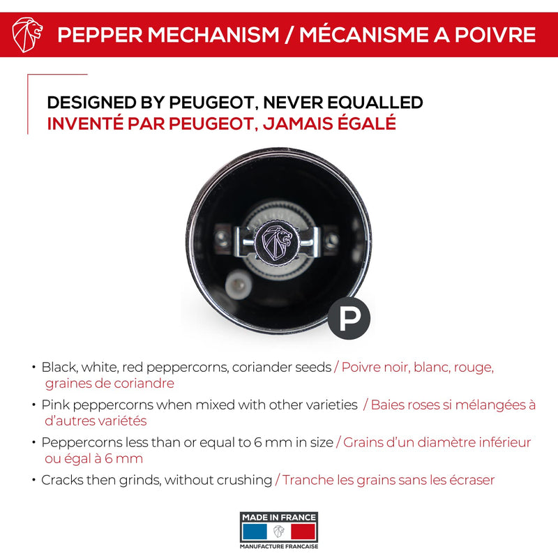 [Australia - AusPower] - Peugeot Zeli Pepper Mill, Brushed Chrome 