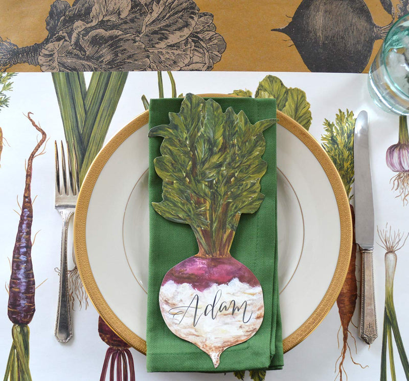 [Australia - AusPower] - Hester & Cook Paper Placemat, Pad of 24 - Natural Farmer's Market Multicolor 