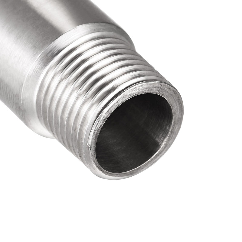 [Australia - AusPower] - uxcell Shower Head Extension Arm Stainless Steel 1/2PT Male to 1/2PT Female Thread 70mm Length Cast Pipe Fitting Coupler 