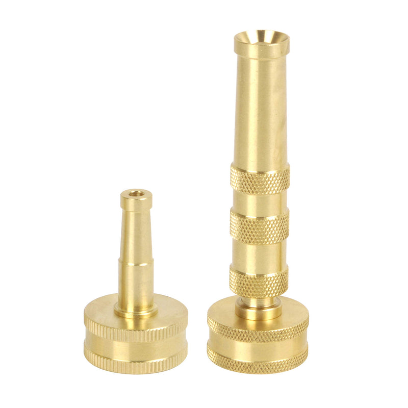 [Australia - AusPower] - Aqua Joe SJI-4BHNC Ultimate Solid Brass, Heavy Duty Adjustable Twist Nozzle and Jet Sweeper Nozzle 