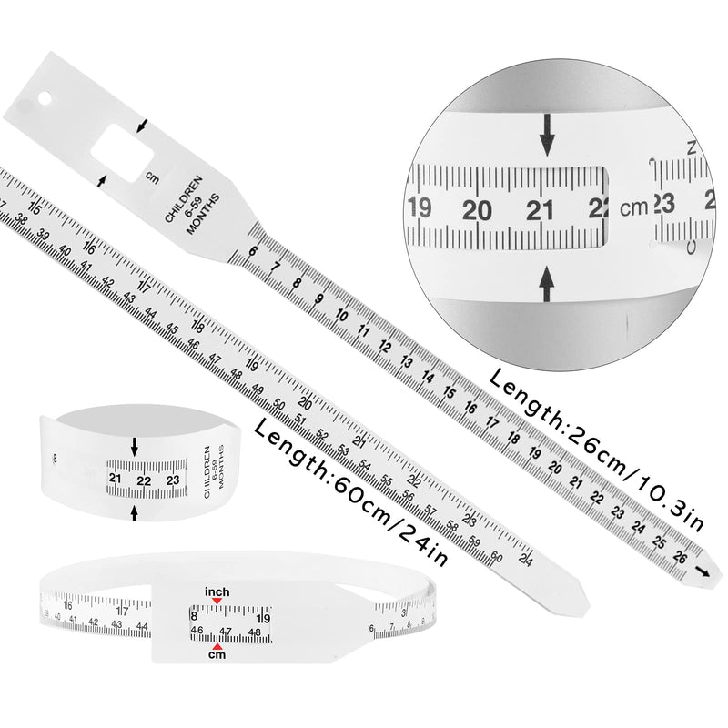 [Australia - AusPower] - 2 Pcs Sublimation Blanks Tumblers Width Measurer, Tape Measure for Measuring Circumference, 26CM+60CM 