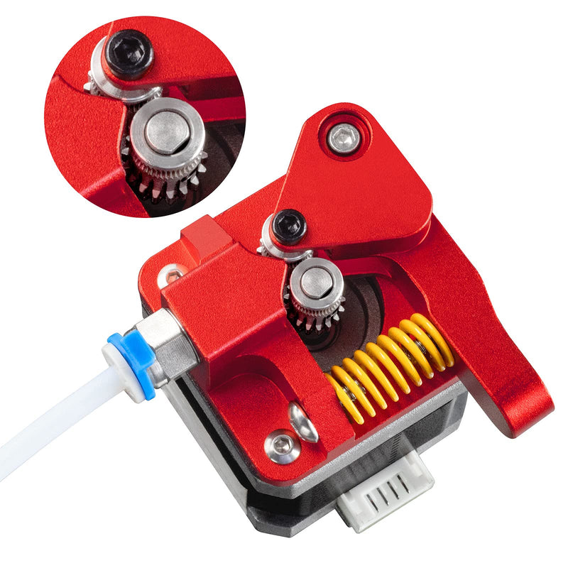 [Australia - AusPower] - Redrex Dual Gear Extruder Metal Drive Feeder Upgrade Kit for Creality Ender 3 V2 Ender 3 Pro CR10 Series 3D Printer TPU Filament Supported Dual Drive Extruder 