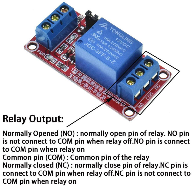 [Australia - AusPower] - ANMBEST 10PCS 12V Relay Module with Optocoupler High or Low Level Trigger Expansion Board for Raspberry Pi Arduino 12V Relay 1 Channel 