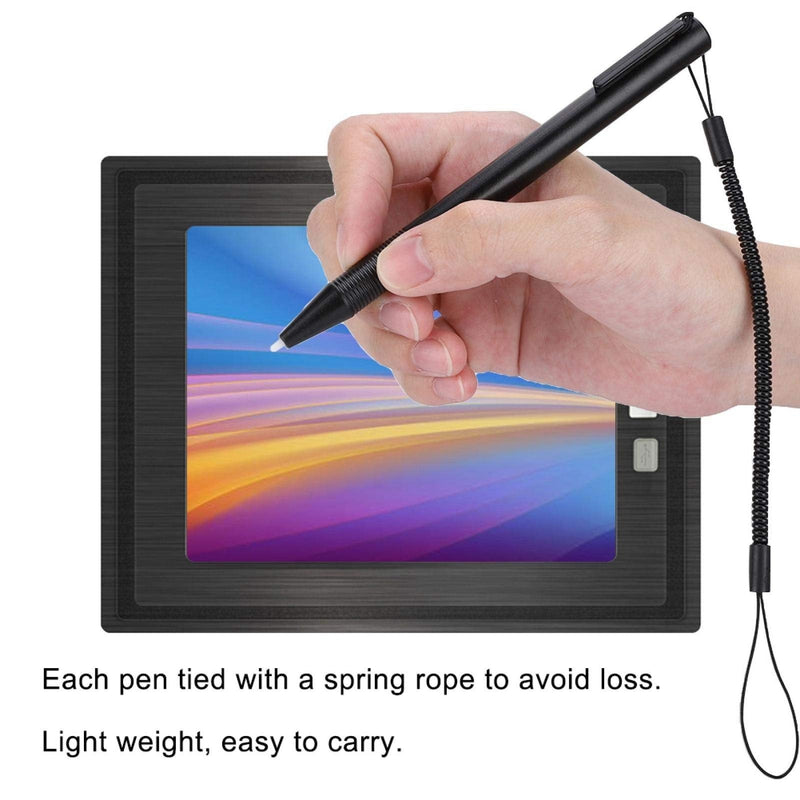 [Australia - AusPower] - Touch Screen Stylus Pen, Resistive Touch Screen Anti-scratch Stylus Pen With Spring Rope, Touch Screen Resistive Hard Tip Stylus Pen for POS PDA Navigator, Medical and Other Resistive Screen Devices 