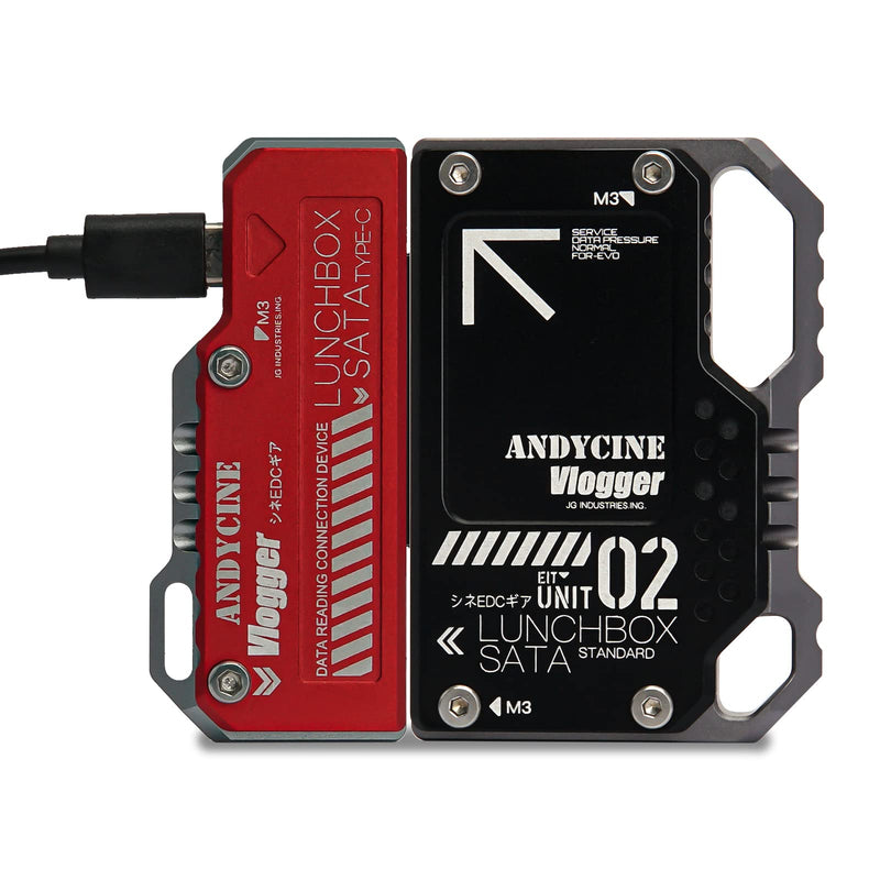 [Australia - AusPower] - ANDYCINE Luchbox II SSD Case DIY SSD for Atomos Ninja V V+ Compatible for Samsung 860/870 EVO QVO Series SSD(Black Color) 