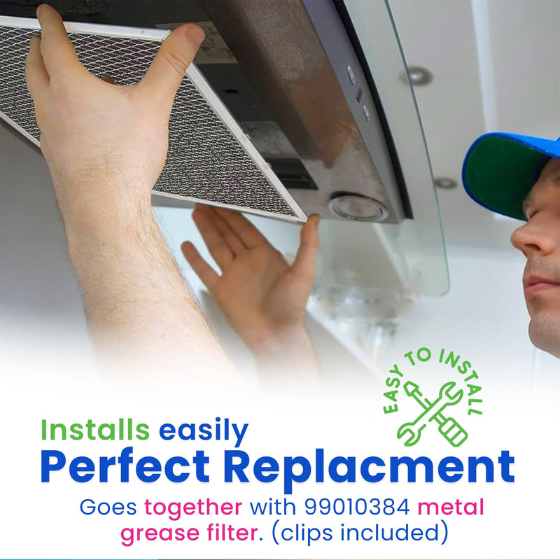 [Australia - AusPower] - Range Hood Charcoal Filter for 10.81â€ x 13.31â€ BPSF30 99010308 Broan Range Hood Filter Replacement - Carbon Ductless Exhaust Hood Filter - Filters and Freshens the Kitchen Air Over the Oven (2-Pack) 