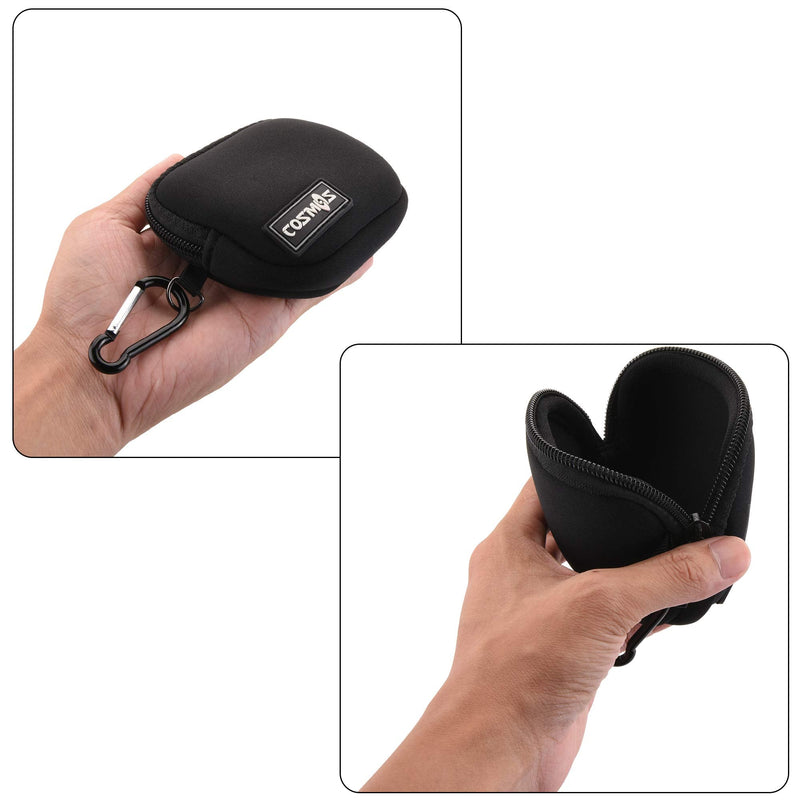 [Australia - AusPower] - CM Pack of 2 Mini Pouch Case Bag Small Travel Storage Carrying Bag Compatible with MagSafe Power Adapter, Laptop Accessories Cables, Cords, USB Drives, Earphones 