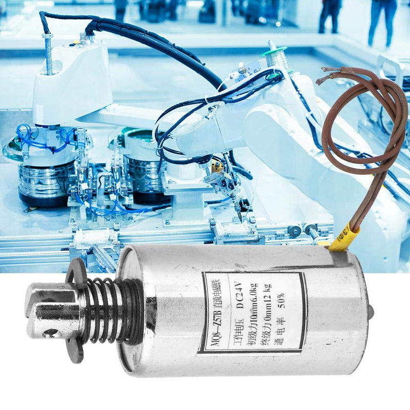 [Australia - AusPower] - DC Solenoid Electromagnet, DC 24V Push Pull Type Tubular Solenoid, for Industrial Automation, MQ8-Z57B, easy to install and remove 