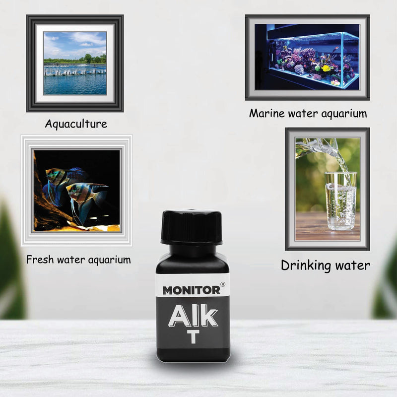 [Australia - AusPower] - Generic Monitor Alkalinity Test KIT (120 Tests) - Monitor Aquarium & aquaculture Water Quality 