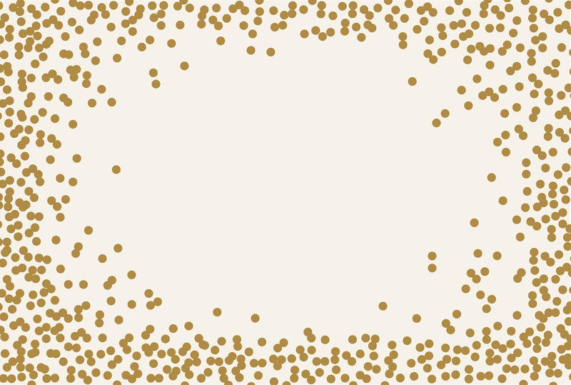 [Australia - AusPower] - Kitchen Papers Gold Confetti Disposable Paper Placemats for Table - 24 Sheets American Made 
