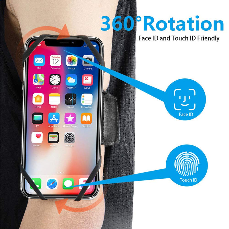 [Australia - AusPower] - 360° Rotatable Running Phone Armband 4-7 inch| Universal Bike Phone Mount Holder/Motorcycle Phone Mount | Compatible with iPhone 12 11 Pro Max X XR XS 8 7 6 6s Plus,Galaxy S20 S10 S9 S8 Plus 