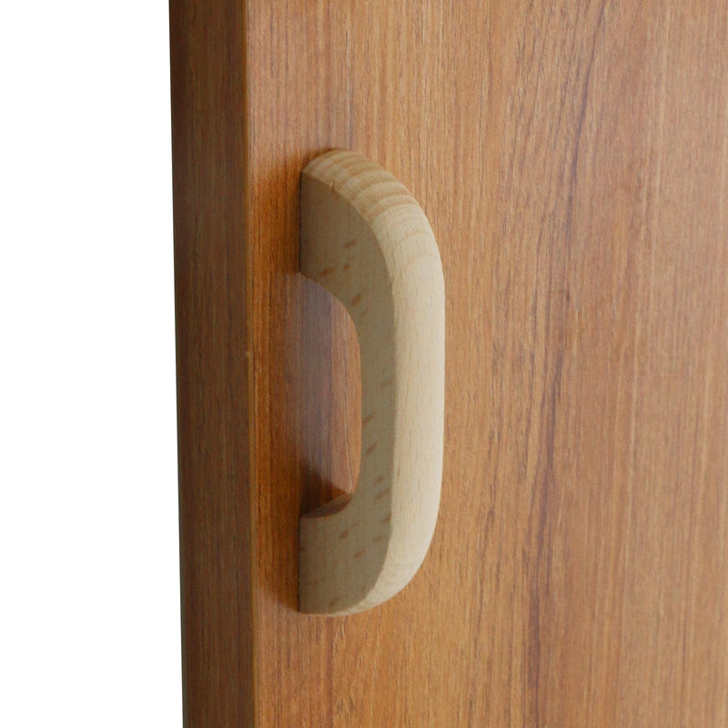 [Australia - AusPower] - Tsnamay 6Pcs Unfinished Wood Drawer Knobs Pulls Handles,Unpainted Paintable Wooden Handles Cupboard Closet Drawer Handle Pull,Length 3.66",Hole Dis.2.52" 6 H 2.52"/64mm 