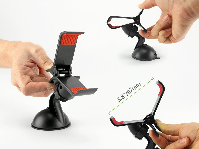 [Australia - AusPower] - Car Phone Mount, Cell Phone Holder for Dashboard & Windshield Mount Stand Compatible for Smartphones iPhone 12 Pro Max Samsung Galaxy Note google Pixel Moto by Cellet 