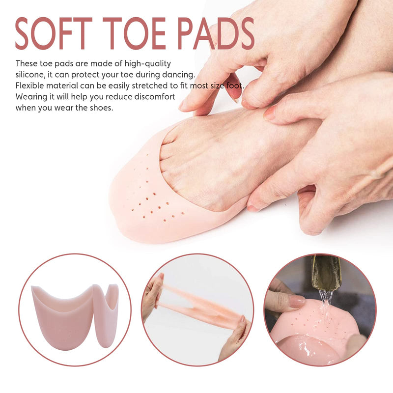 [Australia - AusPower] - DoGeek Satin Pointe Shoes for Girls and Ladies Professional Ballet Dance Shoes with Ribbon for School or Home (Choose One Size Larger) 1 Pink 