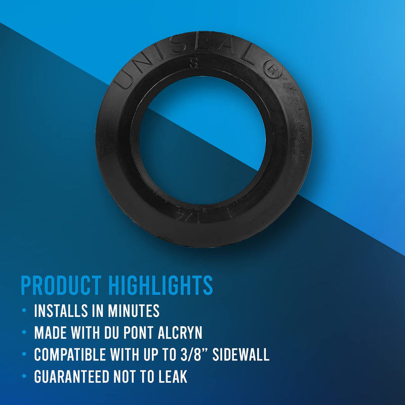 [Australia - AusPower] - 1 1/4'' UNISEAL Flexible Tank Adapter (Bulkhead) - 12 Pack 