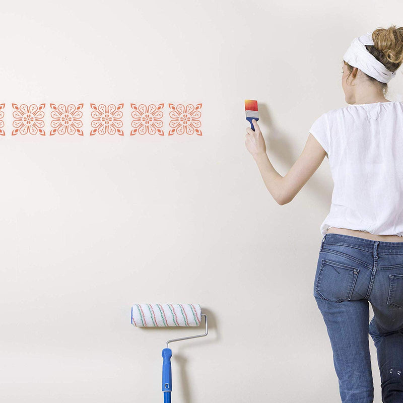 [Australia - AusPower] - 45Pcs Painting Alphabet Stencils Drawing Templates Set 114 Designs Number Festival Letters Flowers Plastic Art Craft Wall Wood Paper Patterns 