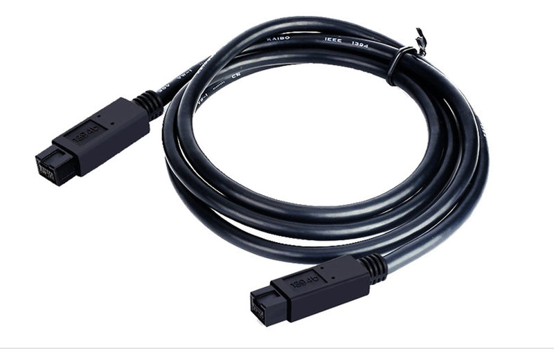 [Australia - AusPower] - zdyCGTime Firewire Premium Cable 800 IEEE 1394B 9 Pin to 9 Pin Male to Male 6 Ft Black(9 Pin to 9 Pin) 