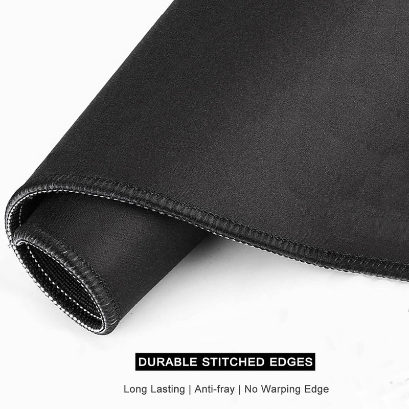[Australia - AusPower] - Auhoahsil Mouse Pad, Square Boho Anti-Slip Rubber Mousepad with Durable Stitched Edges for Gaming Work Office Laptop Computer Women Men Kids, Cute Custom Pattern, 12" x 9", Modern Abstract Art Leaves 