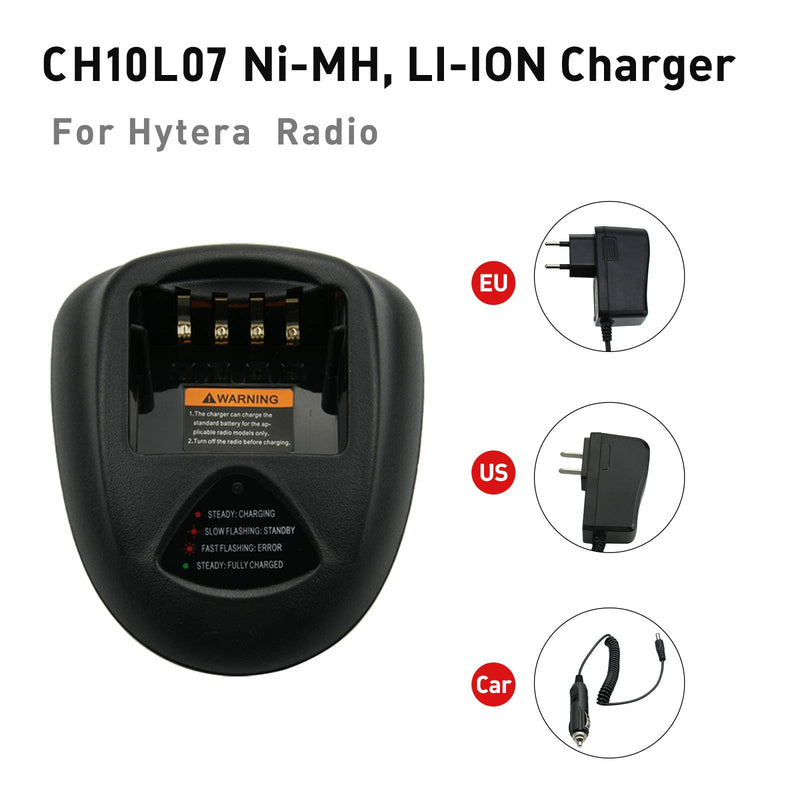 [Australia - AusPower] - Battery Charger for Hytera HYT TC-700 TC-780 T BL1703 BL-2102 Two Way Radio +DC Adapter Charging Station 