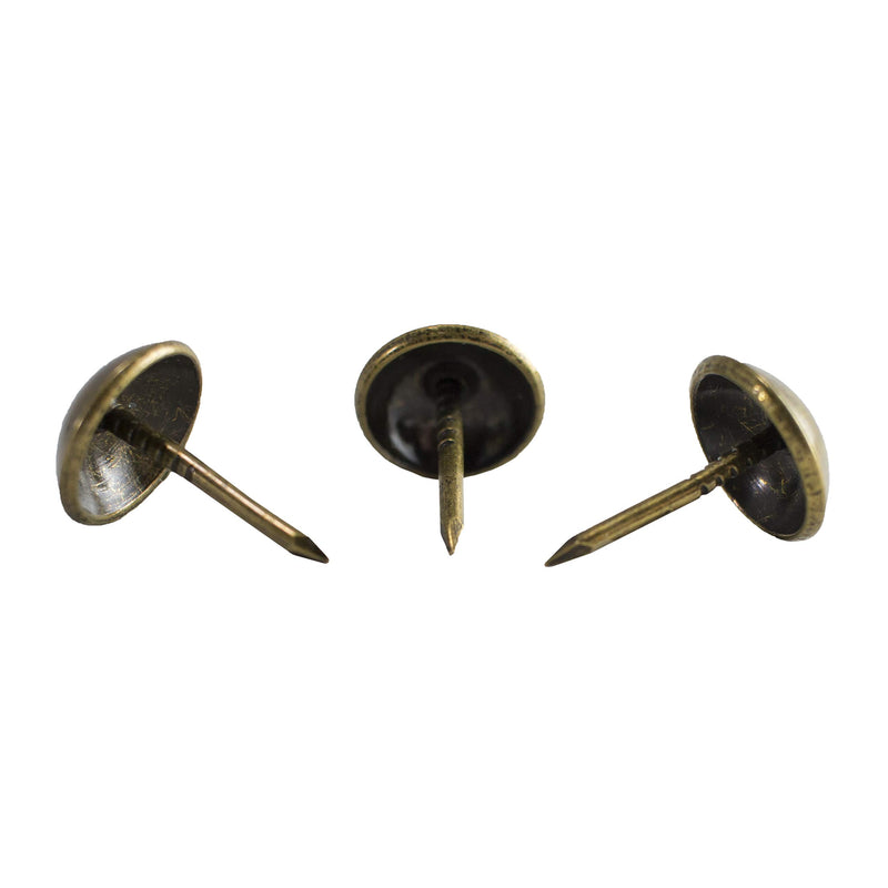 [Australia - AusPower] - decotacks® 500 PCS Heavy Duty Antique Brass Finish Upholstery Tacks, Furniture Nails, French Natural Thumb Tack Push Pin, 7/16" Head Dia [Antique Brass, French Natural] DX0511AB500 