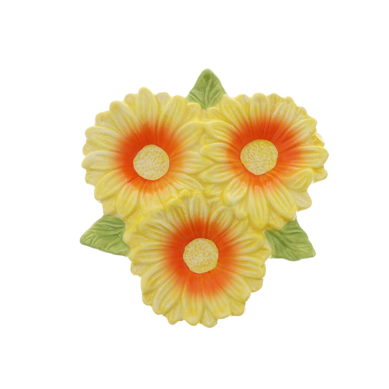 [Australia - AusPower] - Three Section Snack Dish Sunflower Condiment Dish 
