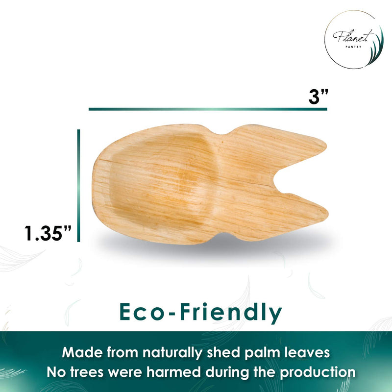 [Australia - AusPower] - Planet Pantry Disposable Mini Spork - Premium Palm Leaf Heavy Duty Eco-Friendly Wooden Style Cutlery (25pcs) Mini Spork 7.5 Cms 6.0 Pack of 25 