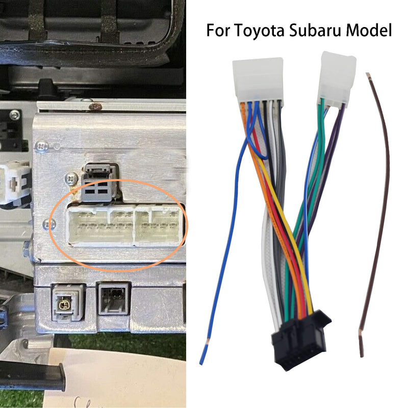 [Australia - AusPower] - RED WOLF Pioneer Stereo Radio Wiring Harness Replacement for Toyota Highlander Tacoma Prius 1994-2020, Subaru 2012-2018 Forester WRX 