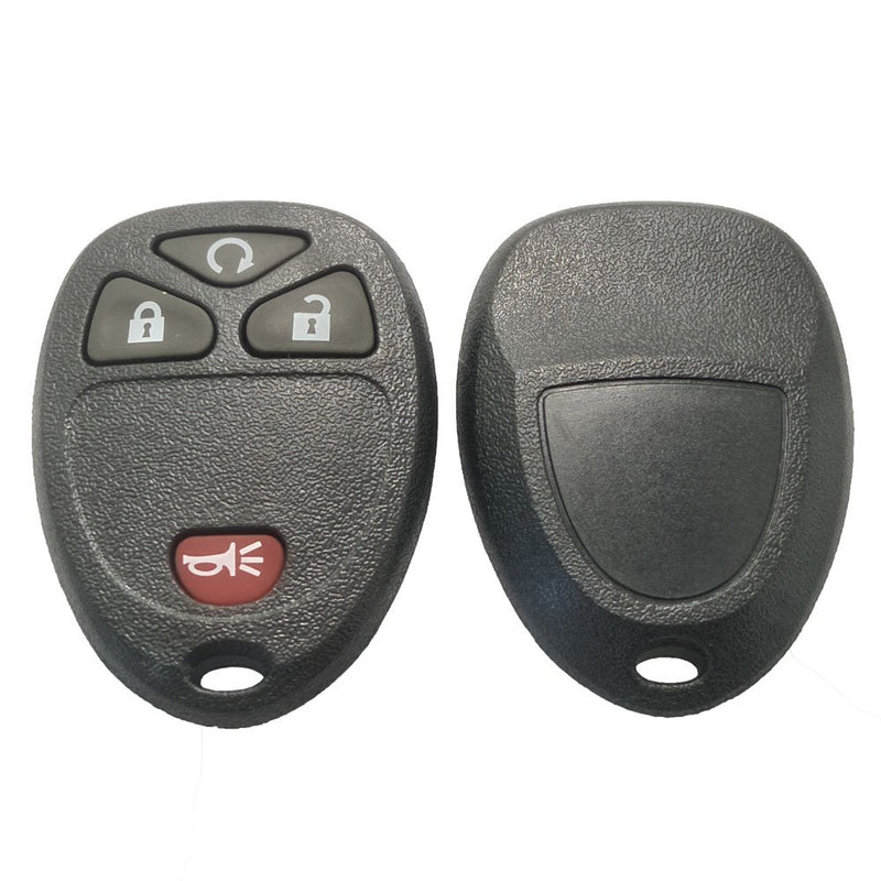 [Australia - AusPower] - Keyless Entry Remote Car Key Fob Shell Case Fit for GM GMC Chevrolet Chevy Buick 4 Buttons Replacement with Button Pad (2 Key Shell) 2 Key Shell 