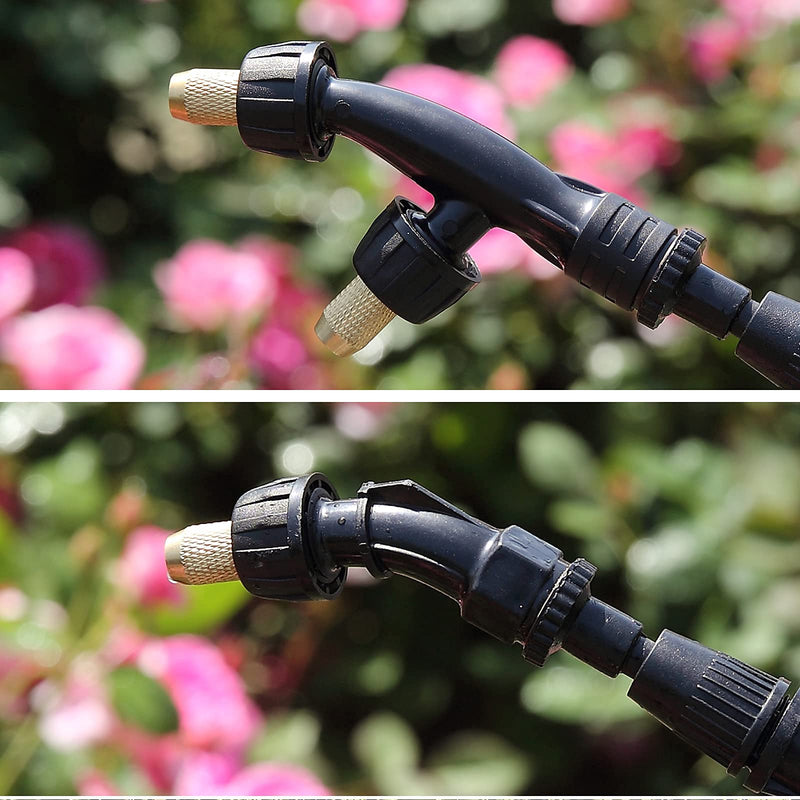 [Australia - AusPower] - Aimela Solid Brass Nozzle, Cone-shaped Adjustable Nozzle, Direct Atomization of Two Models, Suitable for Knapsack Sprayer, Garden Spray, Agricultural Greenhouse Spray Equipment, etc. 