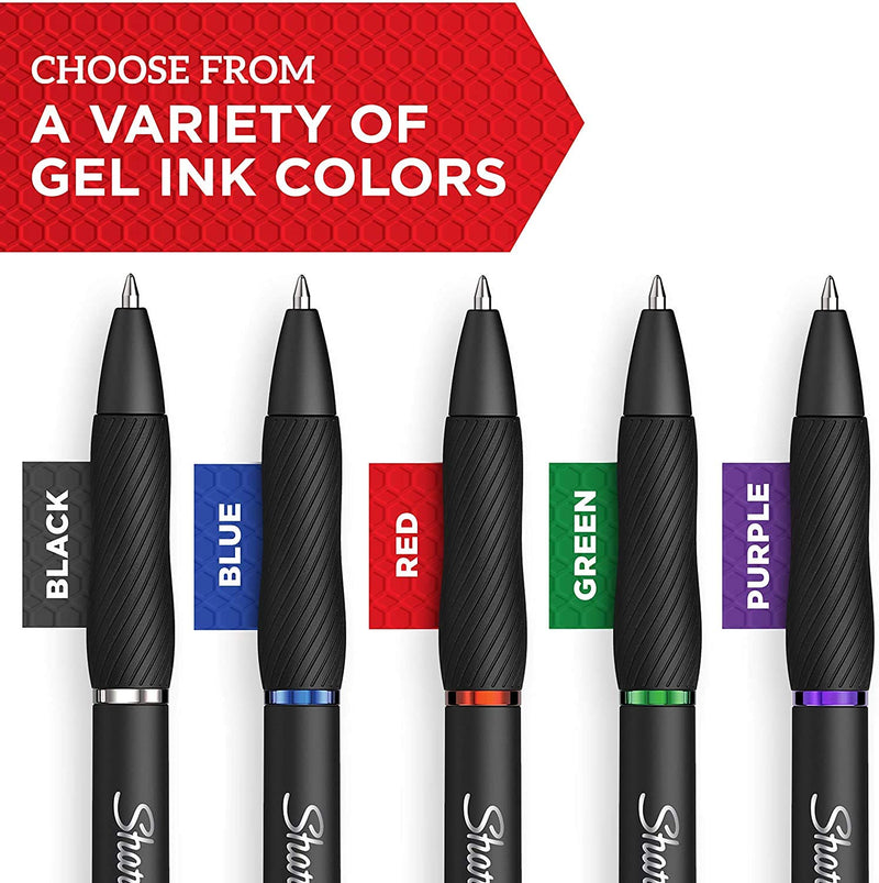 [Australia - AusPower] - Sharpie S-Gel, Gel Pens, Medium Point (0.7mm), Black Ink Gel Pen, 12 Count 12 Count (Pack of 1) 