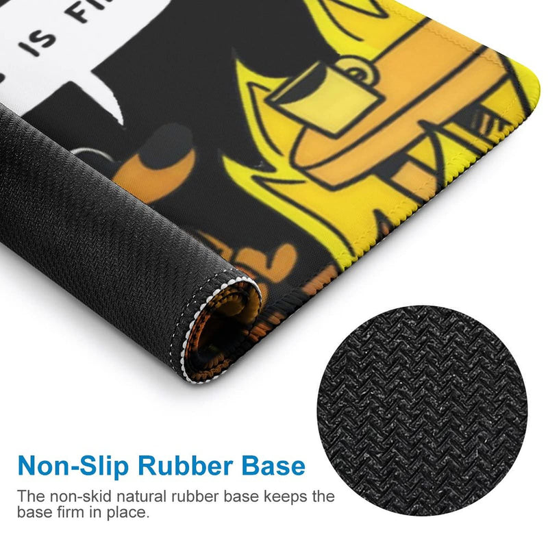[Australia - AusPower] - This is Fine Dog Fire Funny Meme Mouse Pad Non-Slip Gaming Mouse Pad with Stitched Edge Computer Pc Mousepad Rubber Base for Office Home 