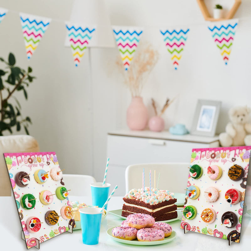 [Australia - AusPower] - Doughnut Party Decoration, Doughnut Dessert Food Buffet Display Doughnut Bagel Holder Stand Candy Donuts Grow up Reusable Table Rack Display for Wedding Kids Birthday Baby Shower Party Supplies 