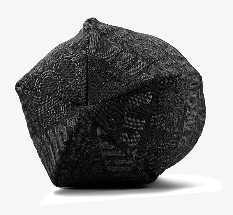 [Australia - AusPower] - EINSKEY Slouchy Beanie for Men/Women 2-Pack Oversize Baggy Skull Cap Summer Thin Knit Hat Black & Gray (Alphabet) 