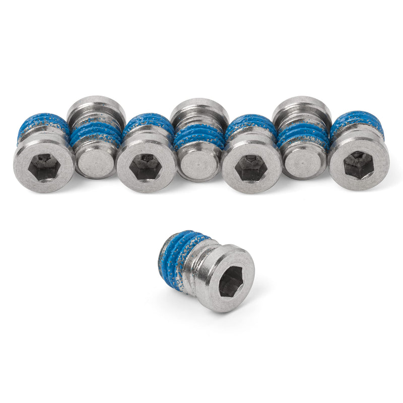 [Australia - AusPower] - Terske No-Profile Recessed Bottle Cage Boss Blanking & Sealing Screws Natural Stainless 8-Pack 
