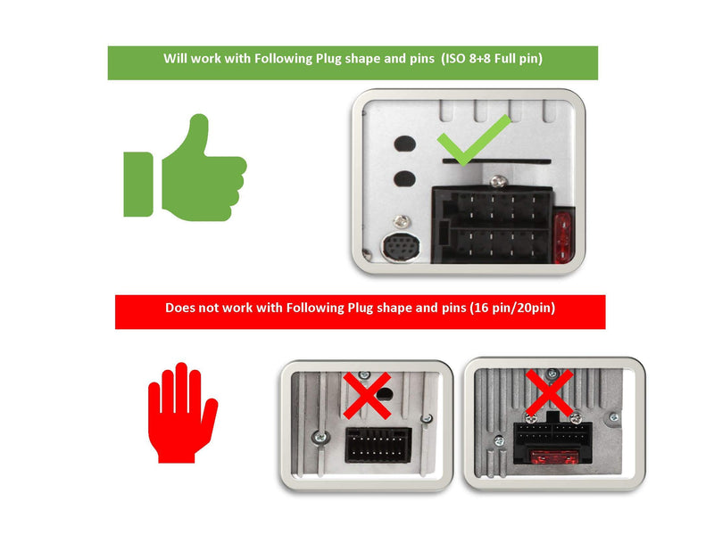 [Australia - AusPower] - Xtenzi Car Radio Wire Harness Compatible with Power Acoustik CD DVD Navigation in-Dash - XT1784 