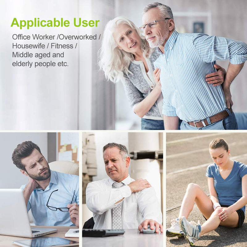 [Australia - AusPower] - AUVON Rechargeable TENS Unit Muscle Stimulator, 24 Modes 4th Gen TENS Machine with 8pcs 2"x2" Premium Electrode Pads for Pain Relief 