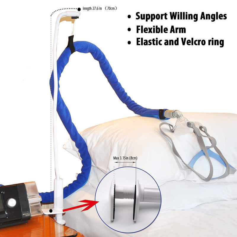 [Australia - AusPower] - JAKIA CPAP Hose Holder and Hanger Tube Clamp and Support Minimize Hose Tubing Tangle and Leakage with Angles Adjustable,Relieve Pressure from Tube-CPAP Accessory Supplies… 