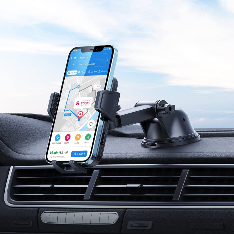 [Australia - AusPower] - Syncwire Car Phone Holder Mount, Upgraded Suction Cup Long Arm Phone Holder for Car Dashboard Windshield Air Vent Hands Free Clip Cell Phone Holder Compatible with All Mobile Phones iPhone Samsung 