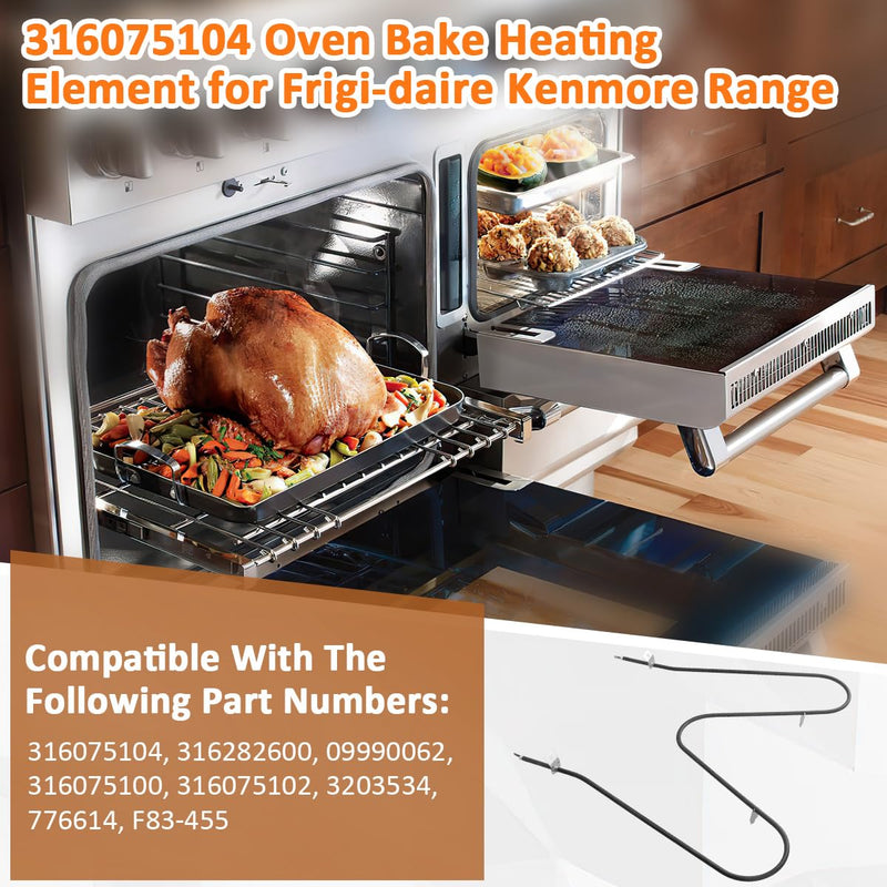 [Australia - AusPower] - 1PCS EAGLEGGO 316075103 Oven Bake Element Heating Element Compatible with Frigidaire Kenmore Tappan Crosley Electric Ovens On Ranges 