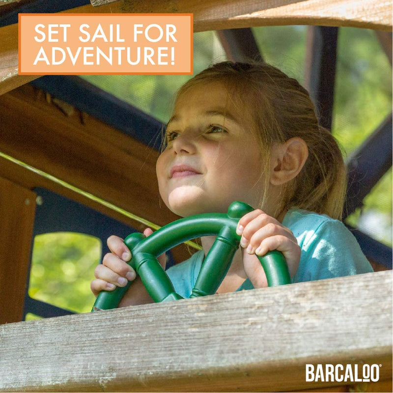 [Australia - AusPower] - Barcaloo Kids Playground Steering Wheel - Pirate Ship Wheel for Jungle Gym or Swing Set 