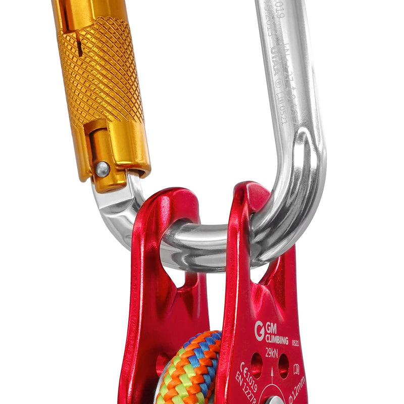[Australia - AusPower] - GM CLIMBING 29kN UIAA Certified Micro Pulley Slack Tender for Hitch Tending One Unit 