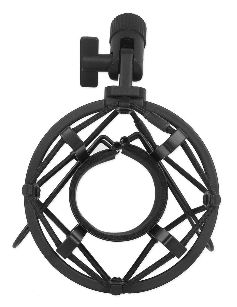[Australia - AusPower] - Rockville Metal Shock Mount for Studio Mic Recording Microphone (R Black) 