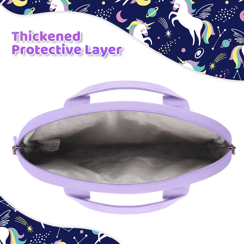 [Australia - AusPower] - Choco Mocha Tablet Bag for Kids（10inch & 12.5inch） 10inch（10.5 x 8.5 x 1.3） Unicorn-Purple 10inch 