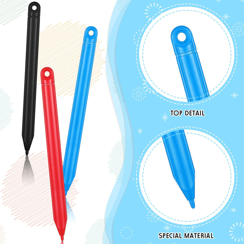 [Australia - AusPower] - Replacement Stylus Drawing Pen and Lanyard Set for LCD Writing Tablet 4.7 Inch Colorful Drawing Tablet, Kids Drawing Pads, Doodle Board (7 Pack Stylus Pens and 7 Lanyards) 