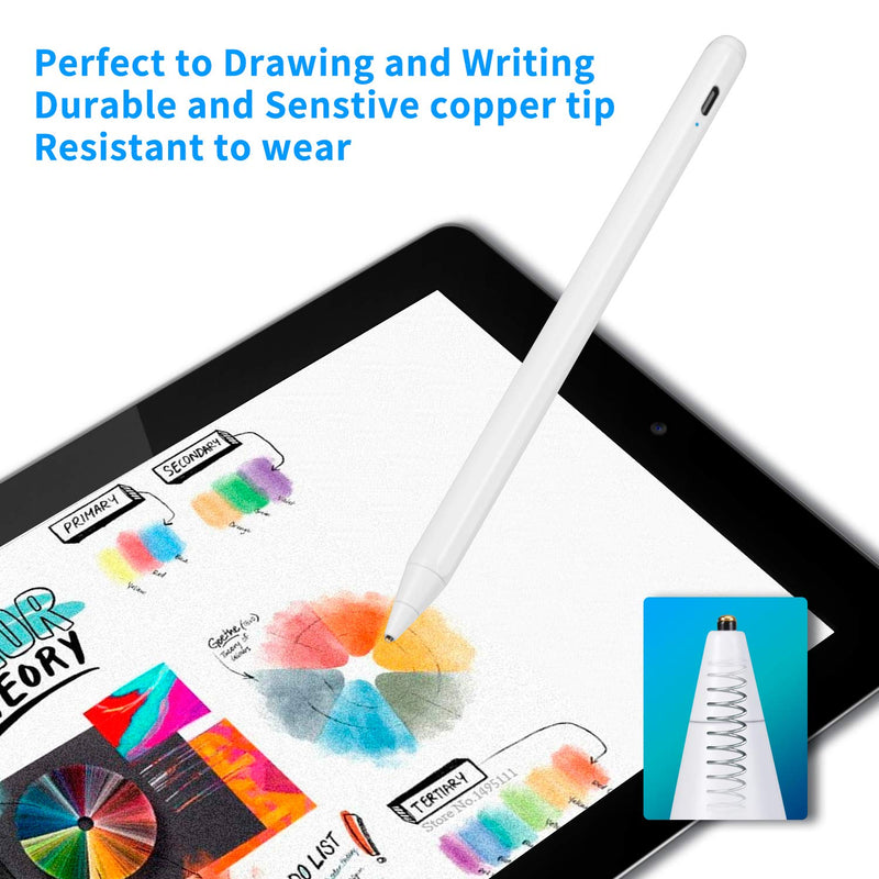 [Australia - AusPower] - Stylus Pencil for HP Pavilion X360, Evach Active High Sensitivity Digital Pens with 1.5mm Ultra Fine Tip Stylus Pencil for HP Pavilion X360 Pen, White 